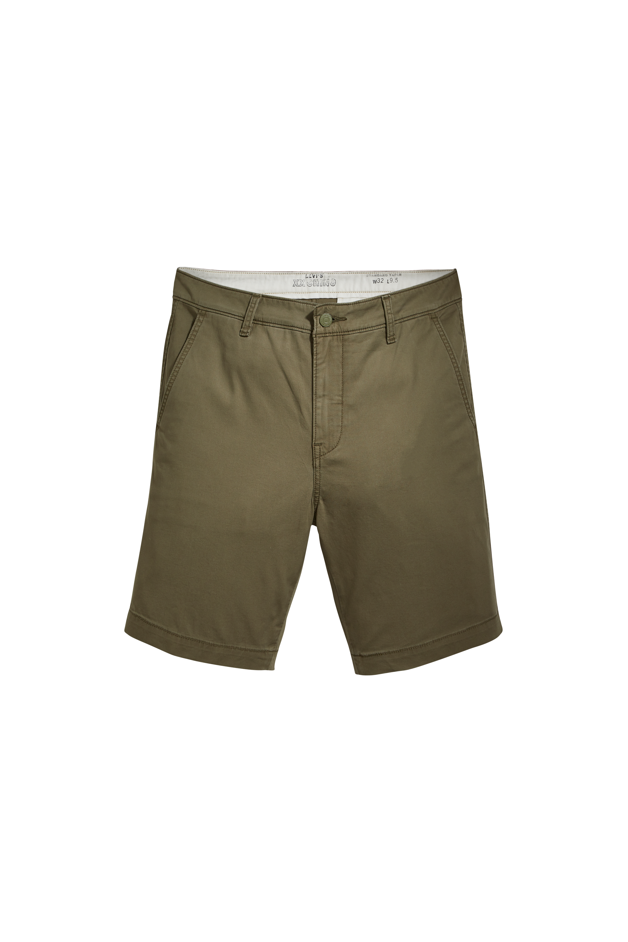 LEVI'S Bermuda en coton stretch XX CHINO TAPER SHORT II BUNKER Vert