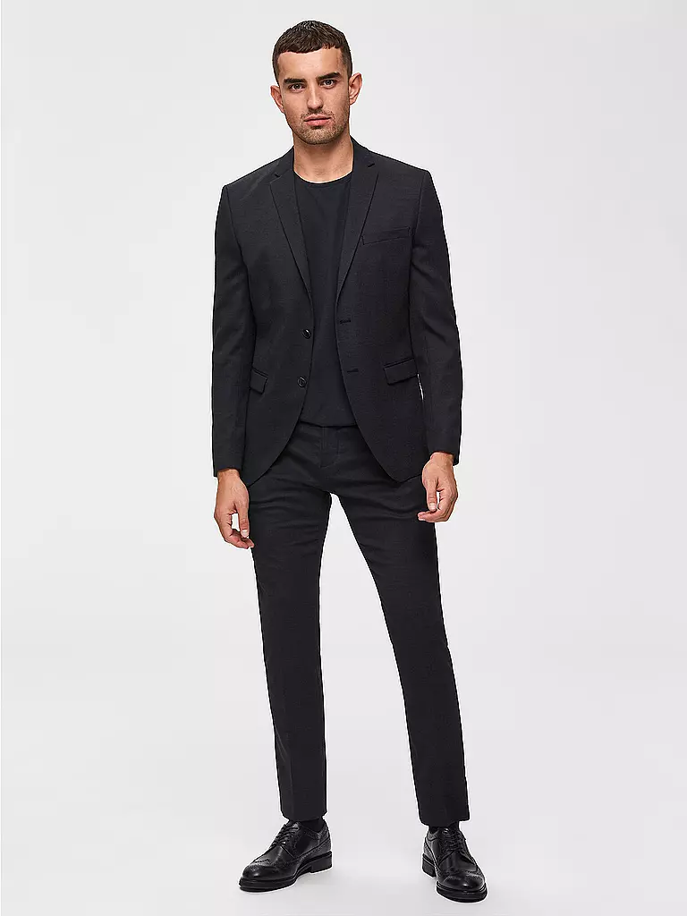 SELECTED T-Shirt SLHNEWPIMA schwarz
