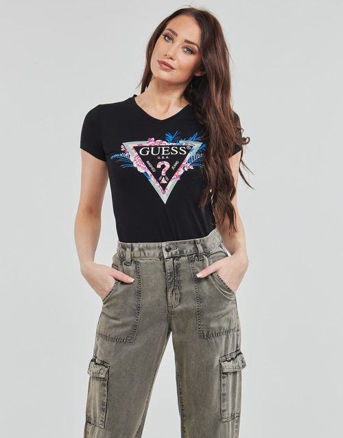 Guess - SS VN KATHE TEE - Noir