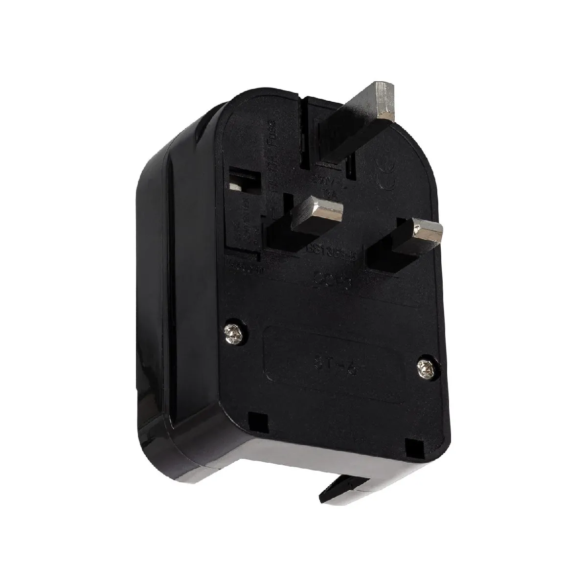 Ledkia Adaptateur Prise Type F à Type G (UK) - Noir