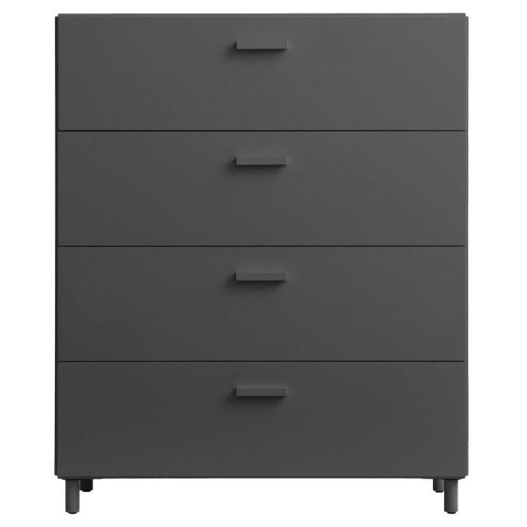 String Furniture Relief wide ladekast 82x92,5 grijs