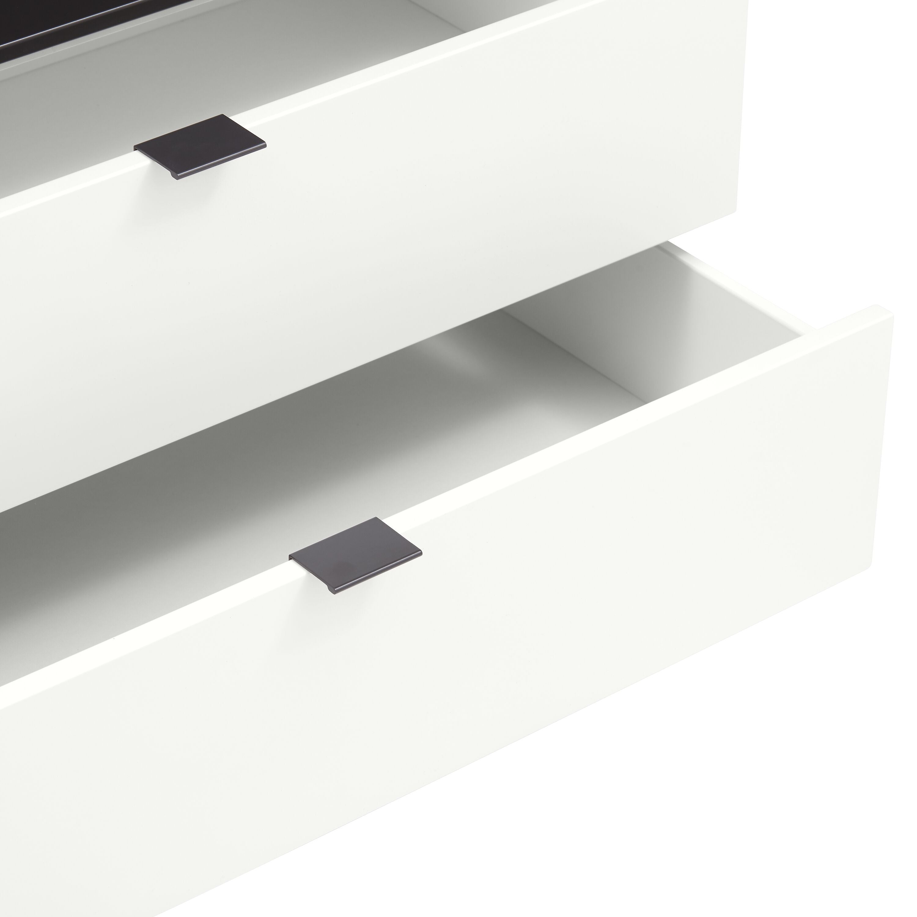 TILL Lowboard - Weiss / Anthrazit / B: 168.0 cm x T: 41.0 cm x H: 38.4 cm