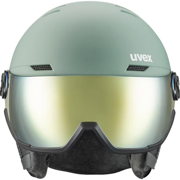 Casque de ski UVEX WANTED VISOR OXID GREEN MATT