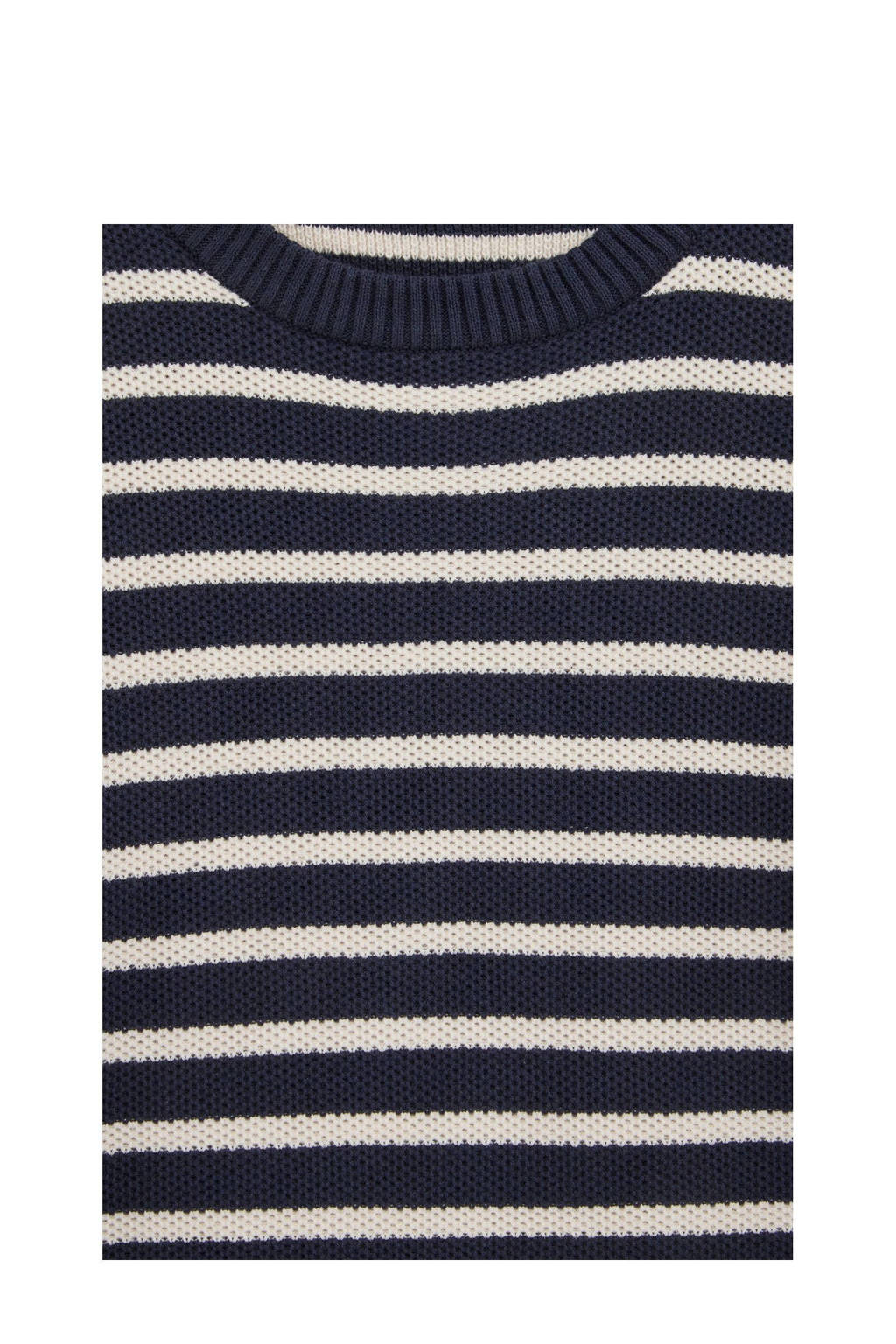 WE Fashion gebreide trui donkerblauw