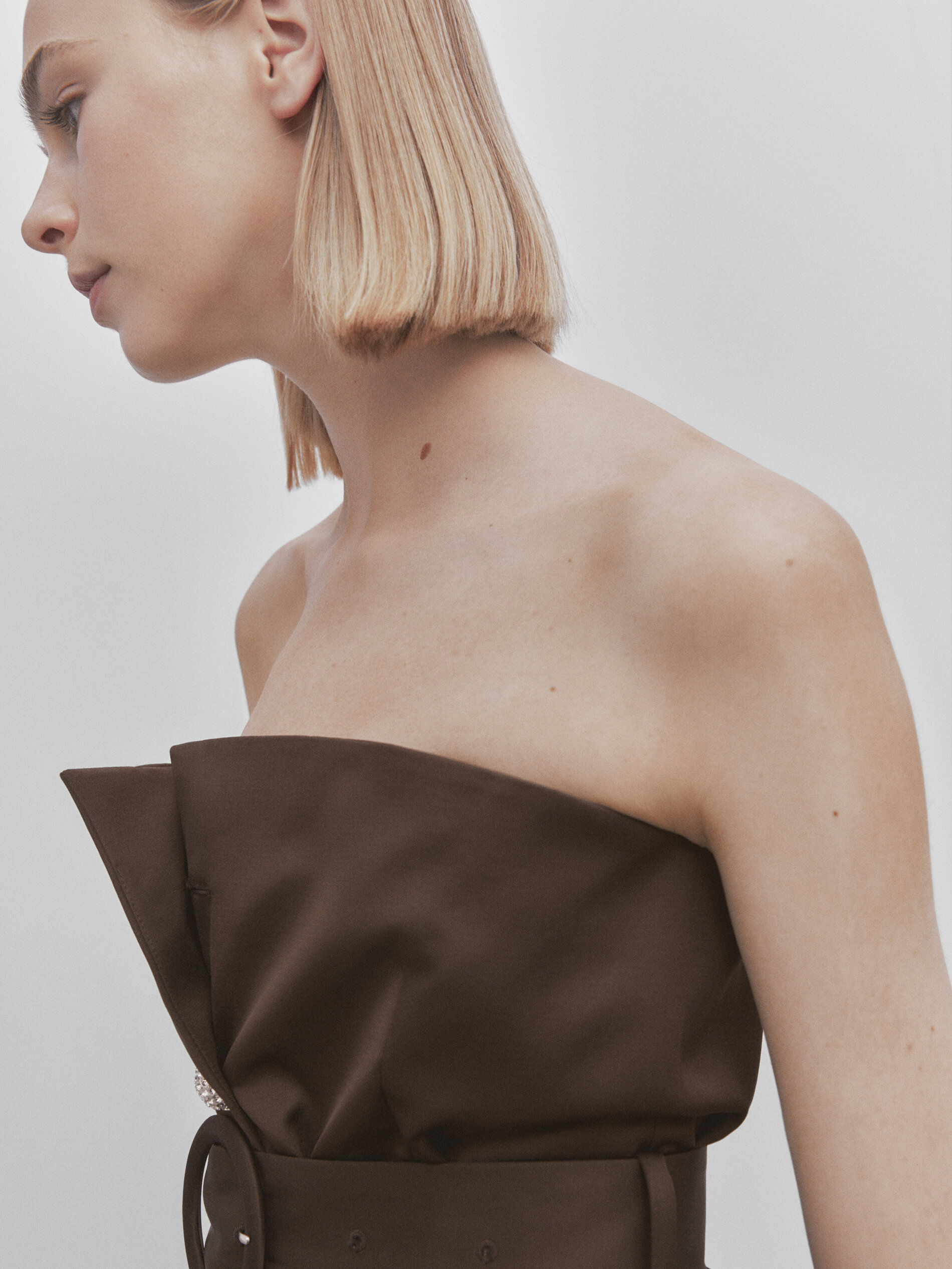 Vestido estilo americano - Studio - MARROM