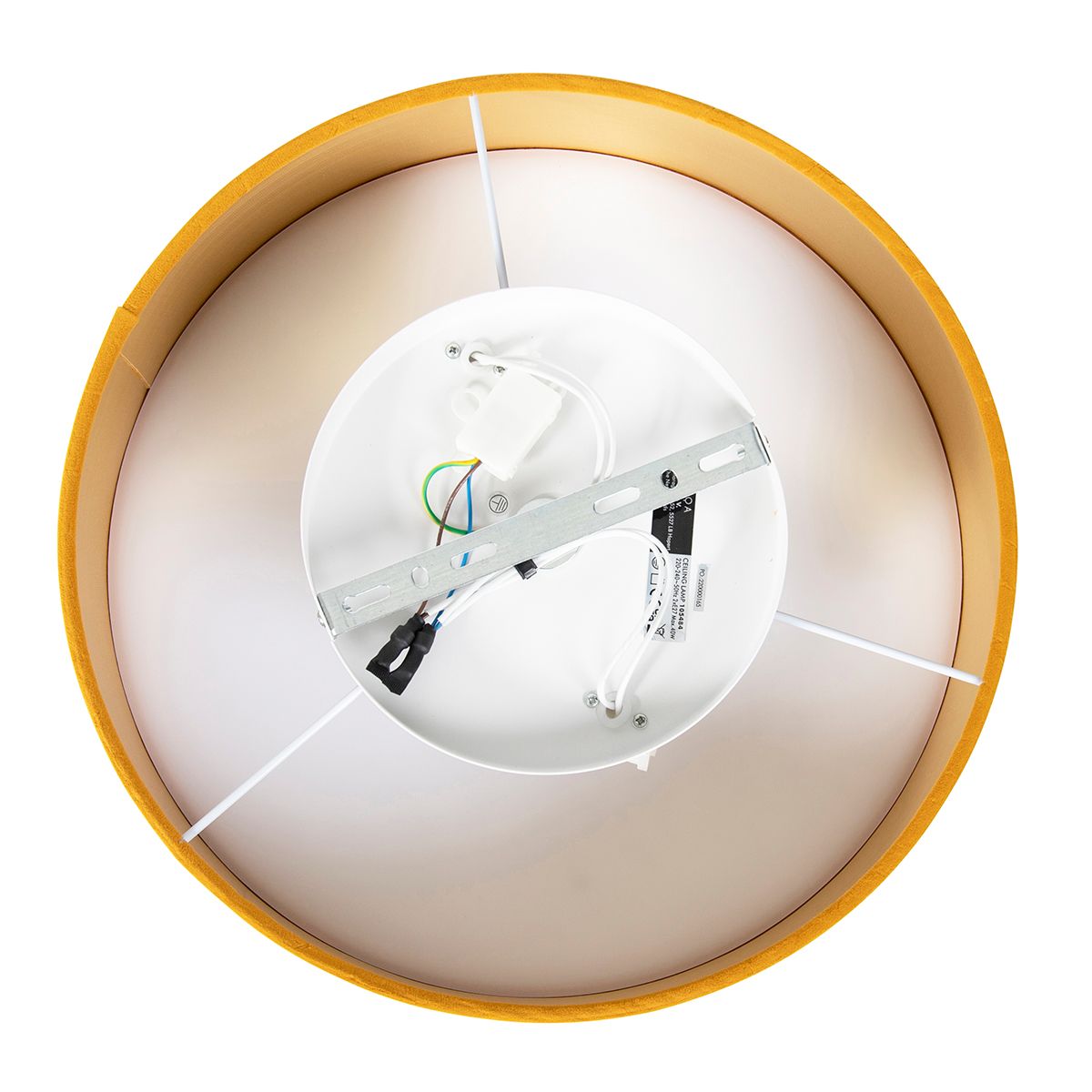 Smart plafondlamp oker 40cm incl. 2 Wifi A60 - Drum