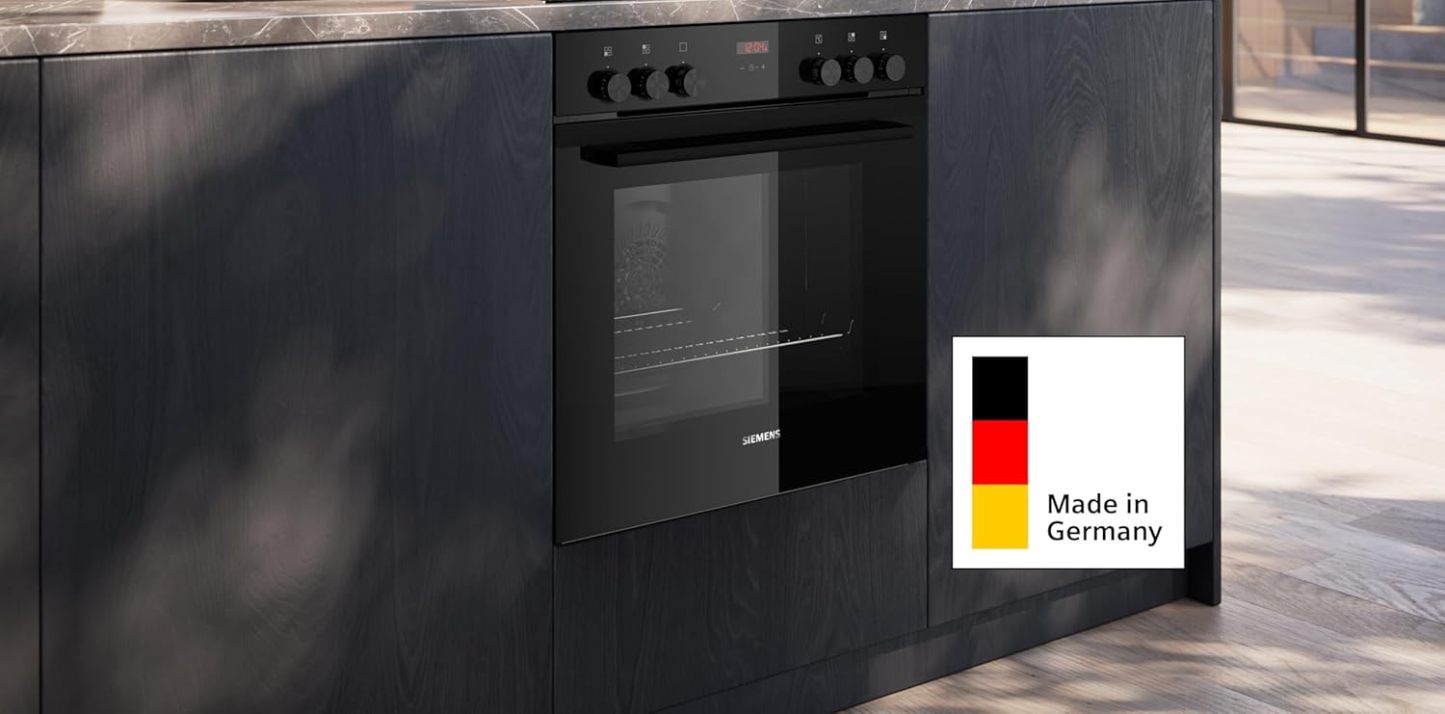 Siemens EQ522IA01, Einbauherd-Set, Bestehend aus HE517GBS4 Herd, 60 x 60 cm, 3D Heißluft, Selbstreinigung, Clip Auszug & EI645CFB6E Induktionskochfeld, Bräterzone, powerBoost, Edelstahl Rahmen
