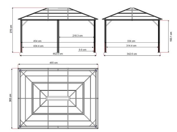 Sojag Pavillon Meridien 12x16, ca.