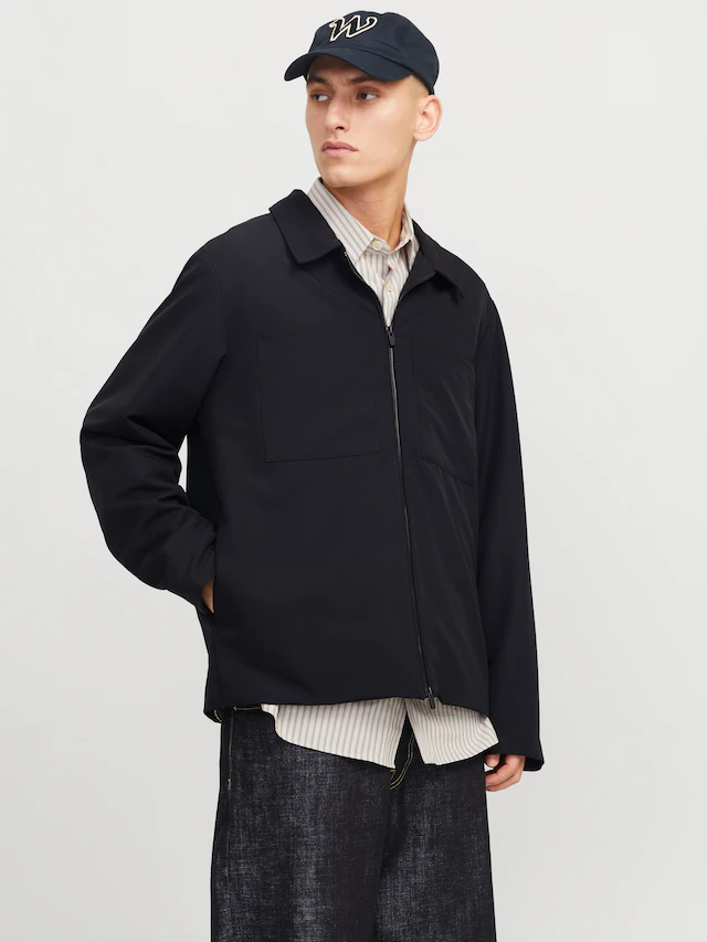 Jack & Jones Hemdjacke »JJEPERFECT SHACKET SN« ohne Kapuze mit Brusttaschen