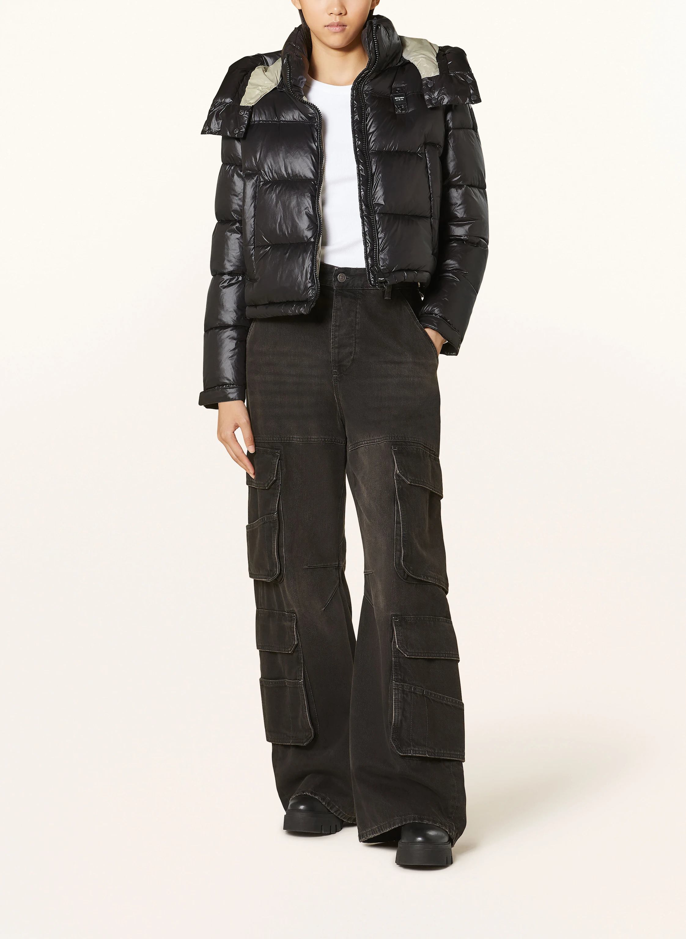 Blauer Steppjacke GLORIA mit DUPONT™ SORONA®-Isolierung