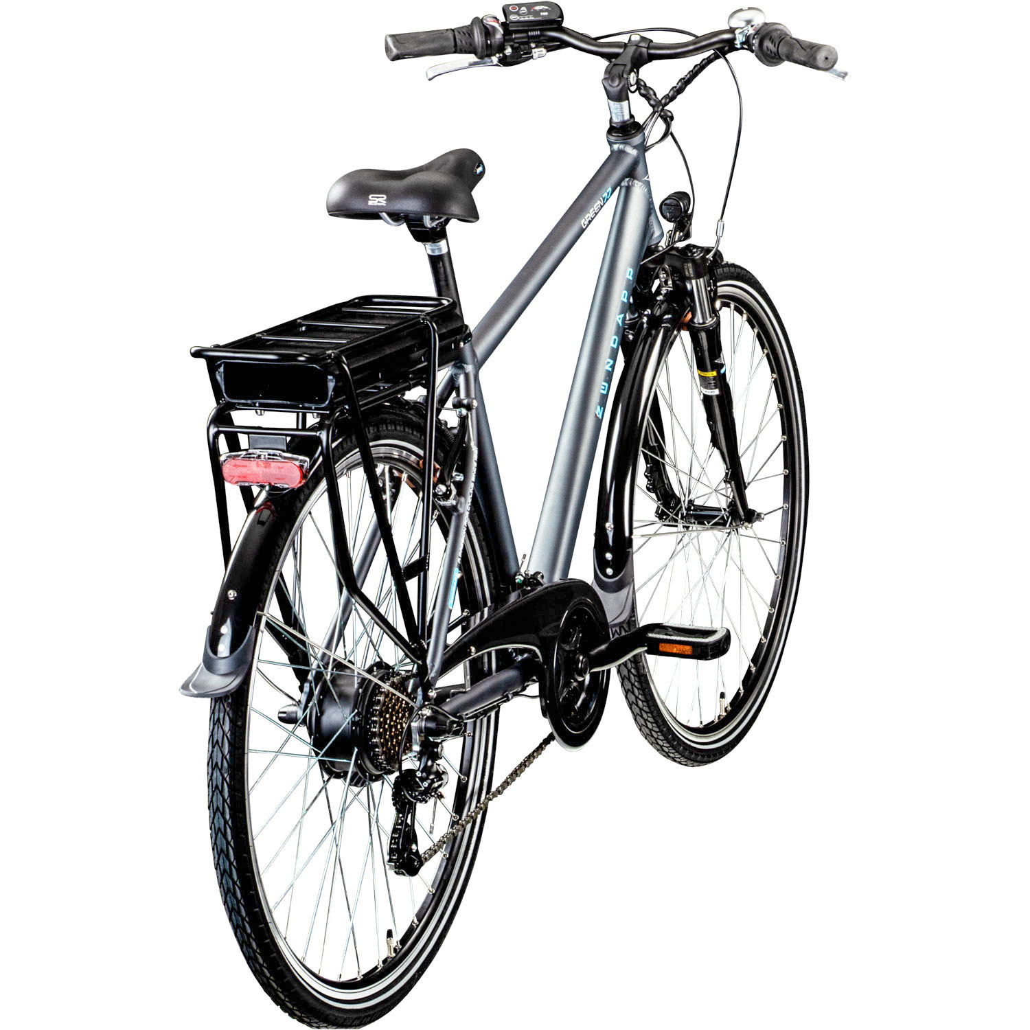 Zündapp Elektro Trekking-Herrenrad GREEN 7.7 - grau - 48 cm Rahmenhöhe