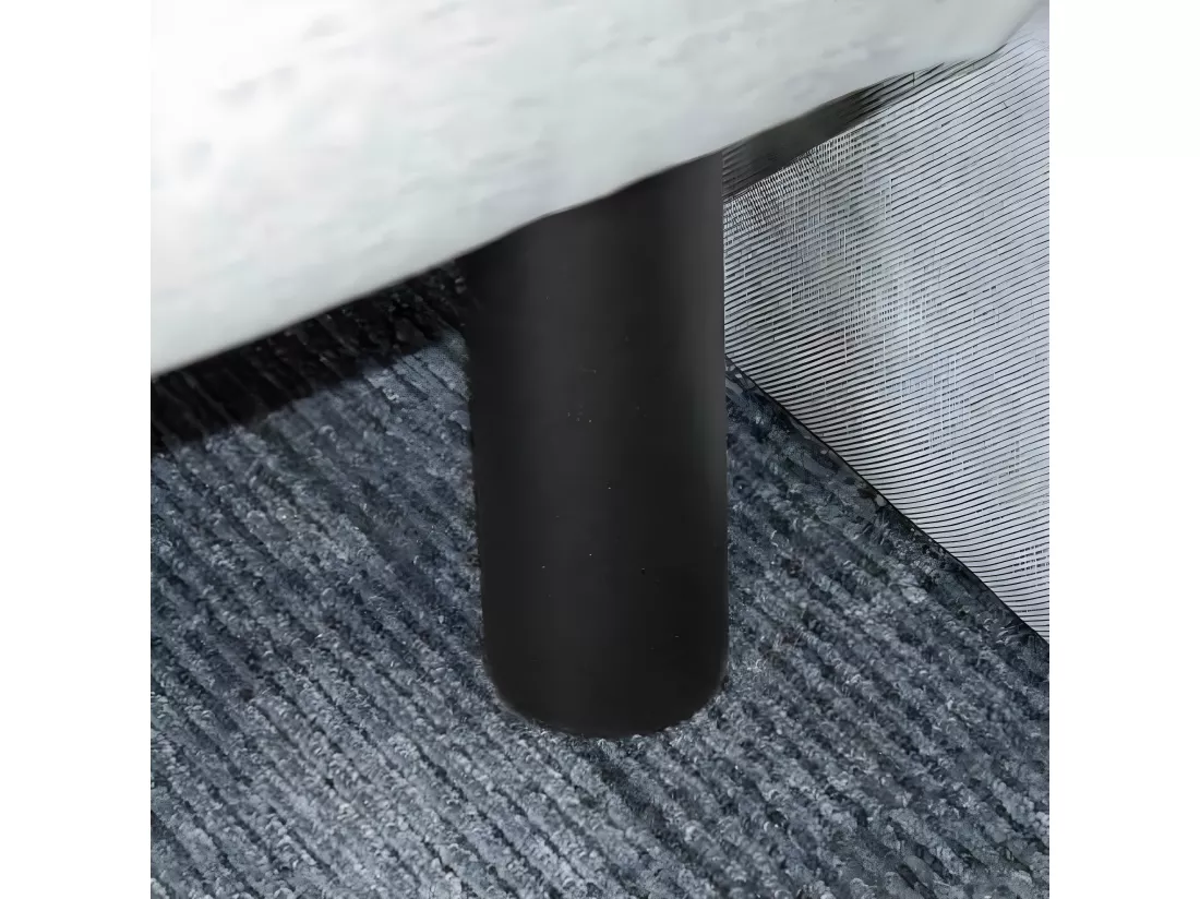 BELLECOUR LITERIE | Pied de lit cylindrique en métal Noir Hauteur 16 cm (vendu à l'unité)