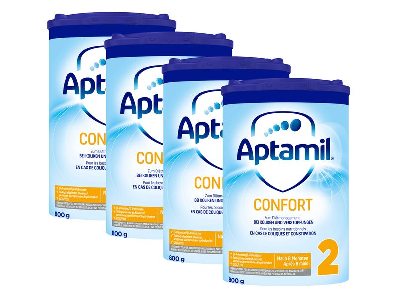 Aptamil Folgemilch Confort 2, 4x 800 g Folgemilch, Confort 2, 4x 800 g