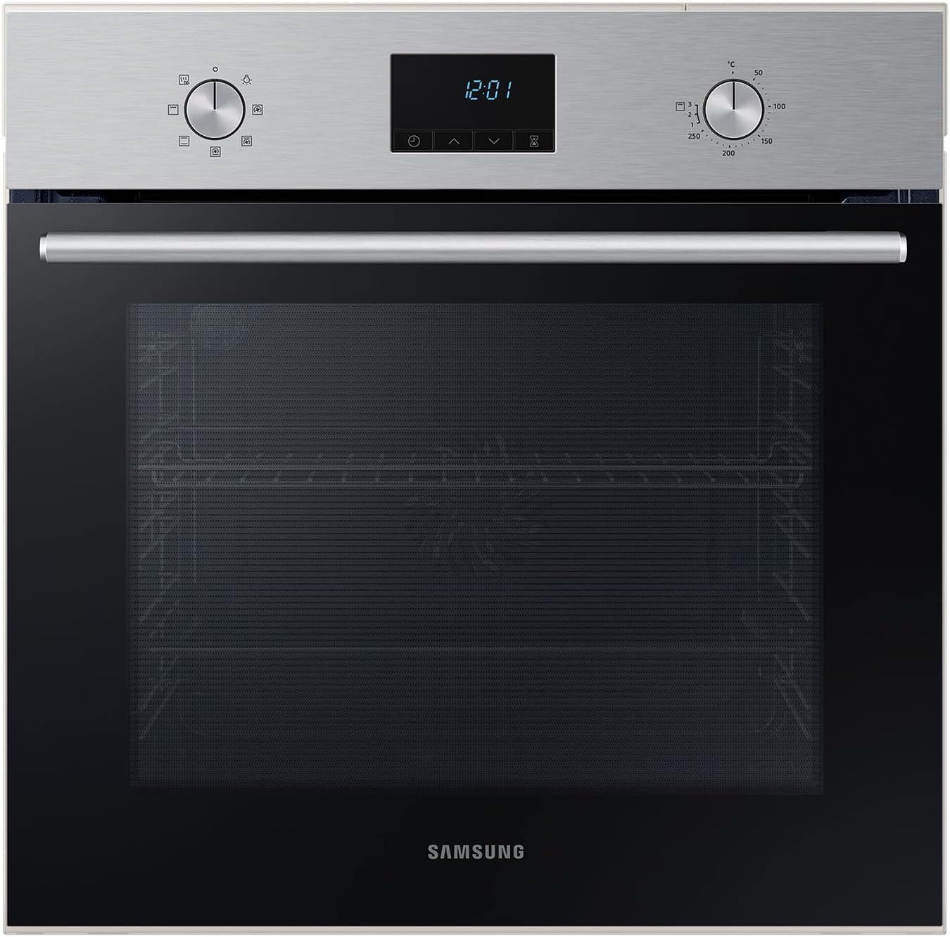Samsung Katalyse Einbau-Backofen, 68 l, EEK: A, Single Fan, Katalytische Reinigung, 8 Heizarten inkl. 20 Automatik-Programmen, Edelstahl, NV68A1140BS/EG
