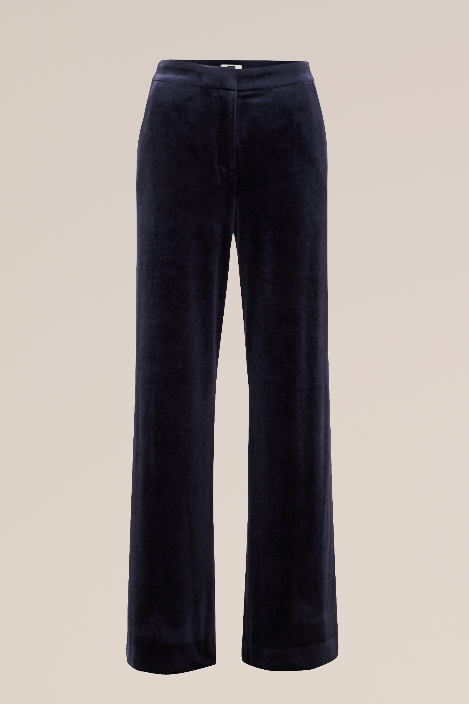 wide leg pantalon van velvet WE Fashion Blauw
