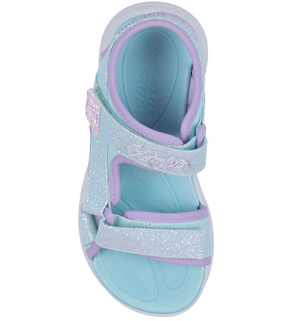 Skechers Sandalen m. Lichter - Sola Glow - Light Blue Lavender