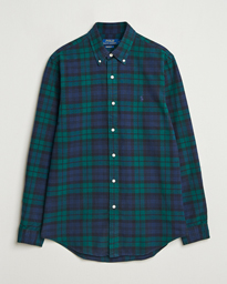 Polo Ralph Lauren Custom Fit Checked Oxford Shirt Navy/Green Multi