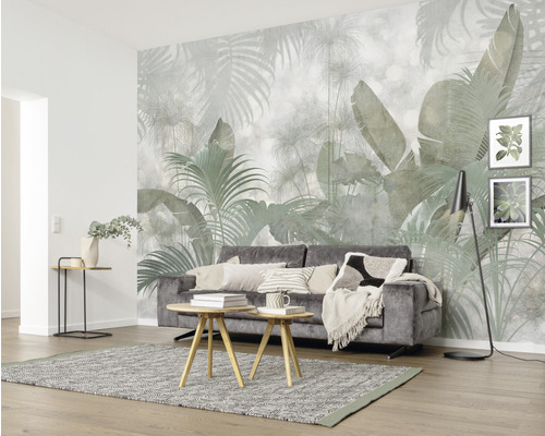 Vliesbehang XXL4-1033 Tropische Pailletten 4-delige set 368 x 248 cm