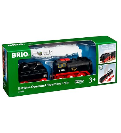 BRIO World Zug - 3 Teile - Battery-Operated Steaming Train 33884