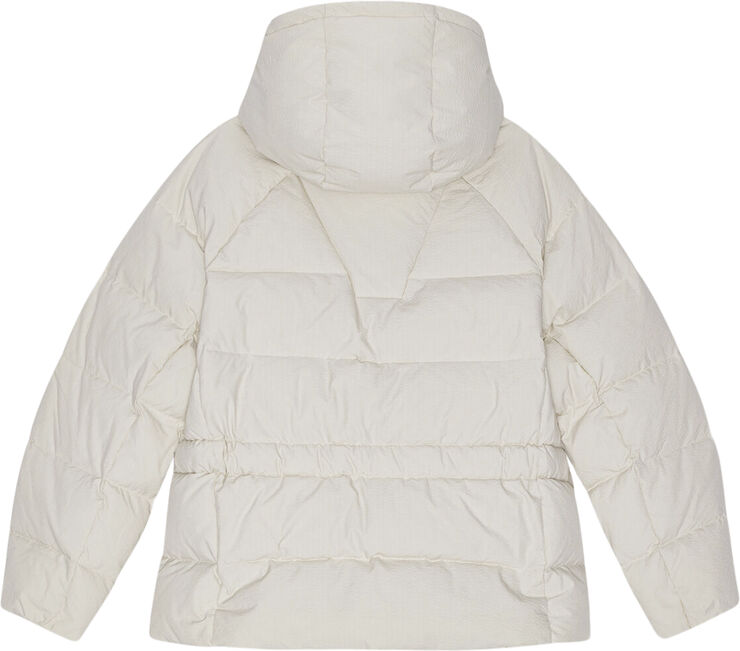 Ganni Tech Seersucker Oversized Puffer Ja Tofu