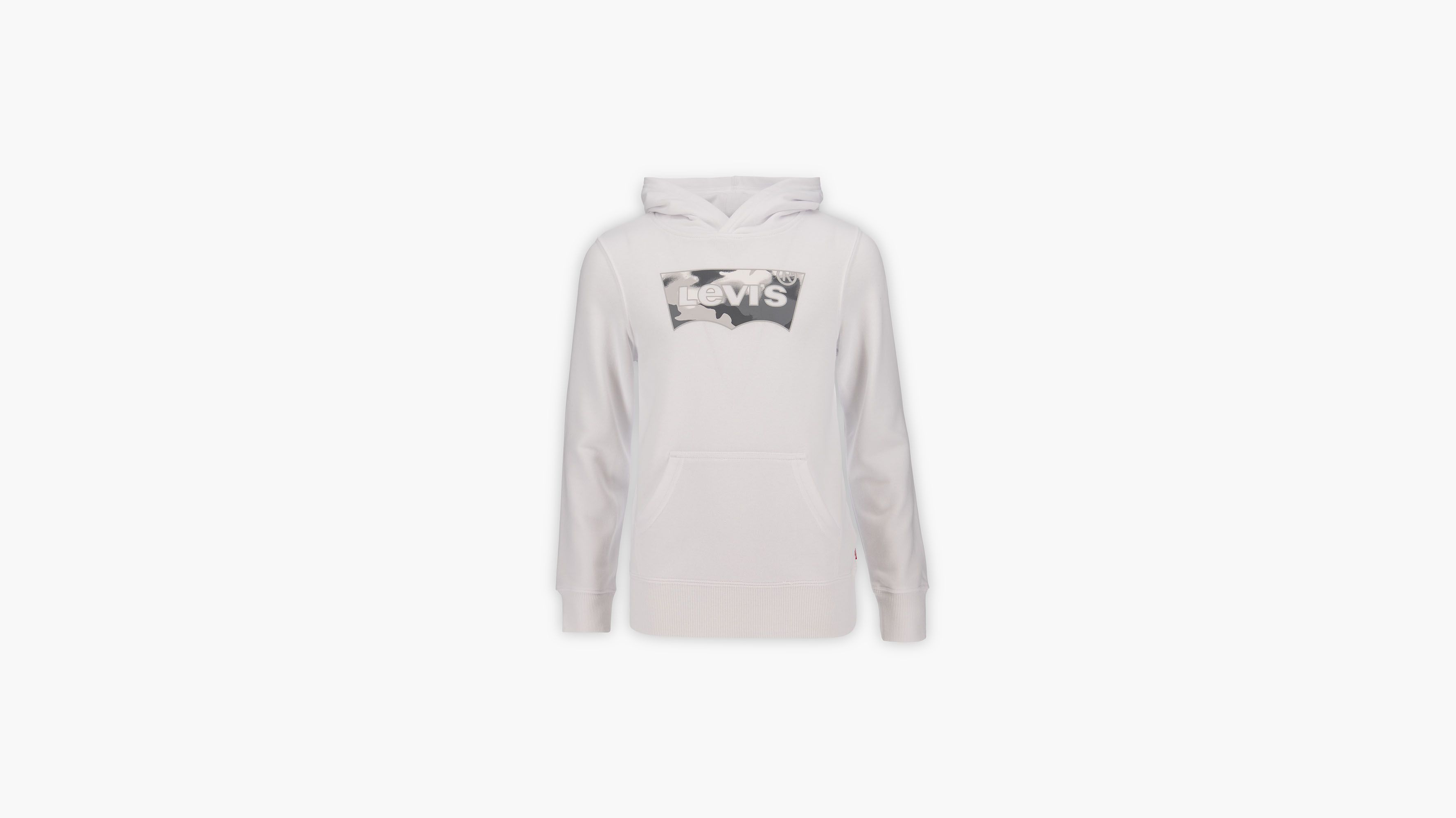 Sweat à capuche Batwing Fill - Bright White - Blanc