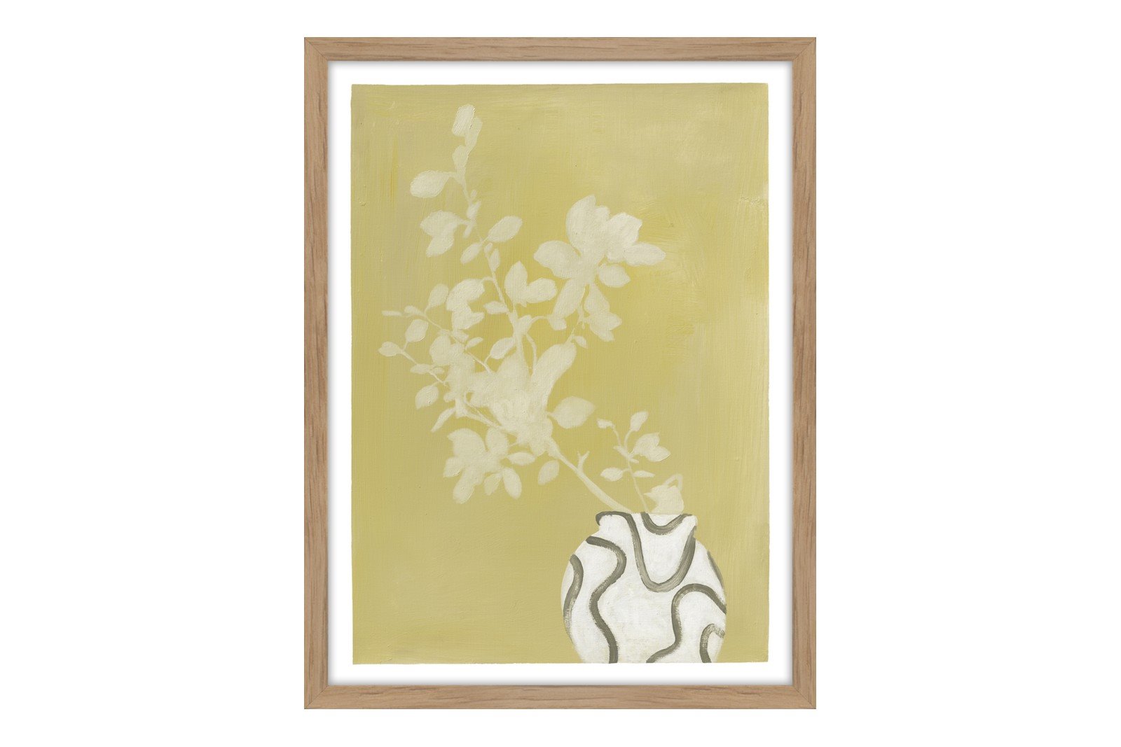 Vanilla Yellow 30x40 cm Oak Frame