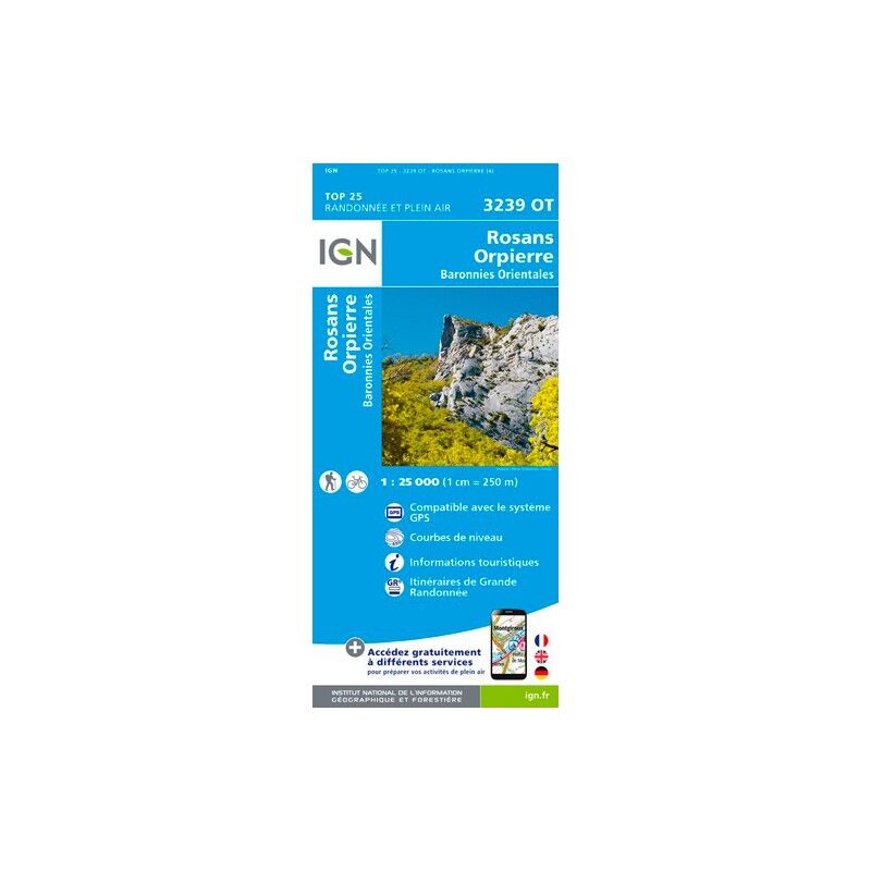 Rosans / Orpierre / Baronnies Orientales - Carte topographique