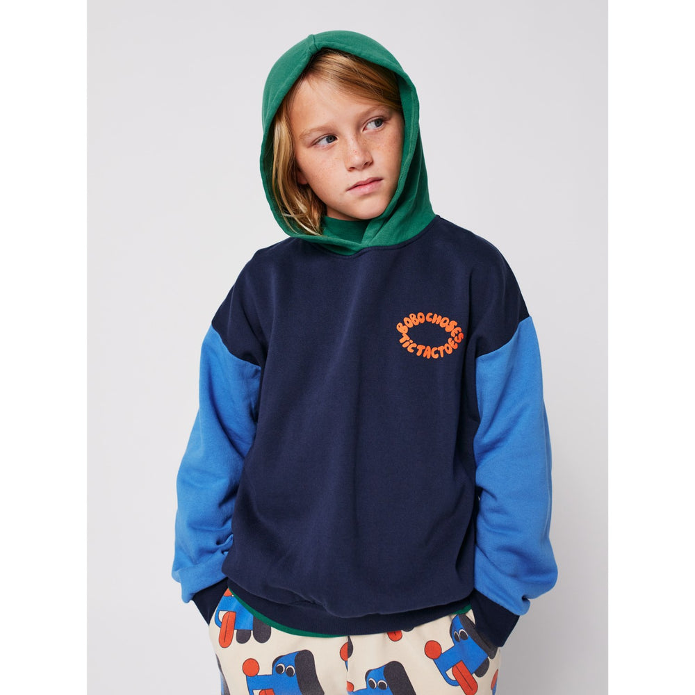 Køb Bobo Choses Multicolor Tic Tac Toe Farve Block Hættetrøje