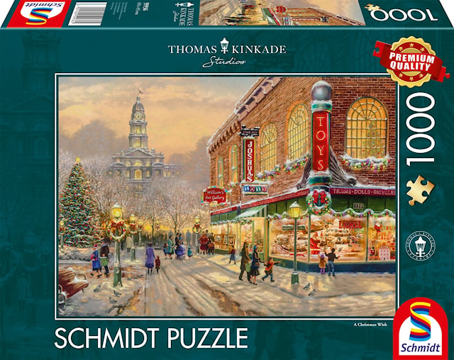 A Christmas wish Thomas Kinkade Puslespill 1000 brikker Schmidt