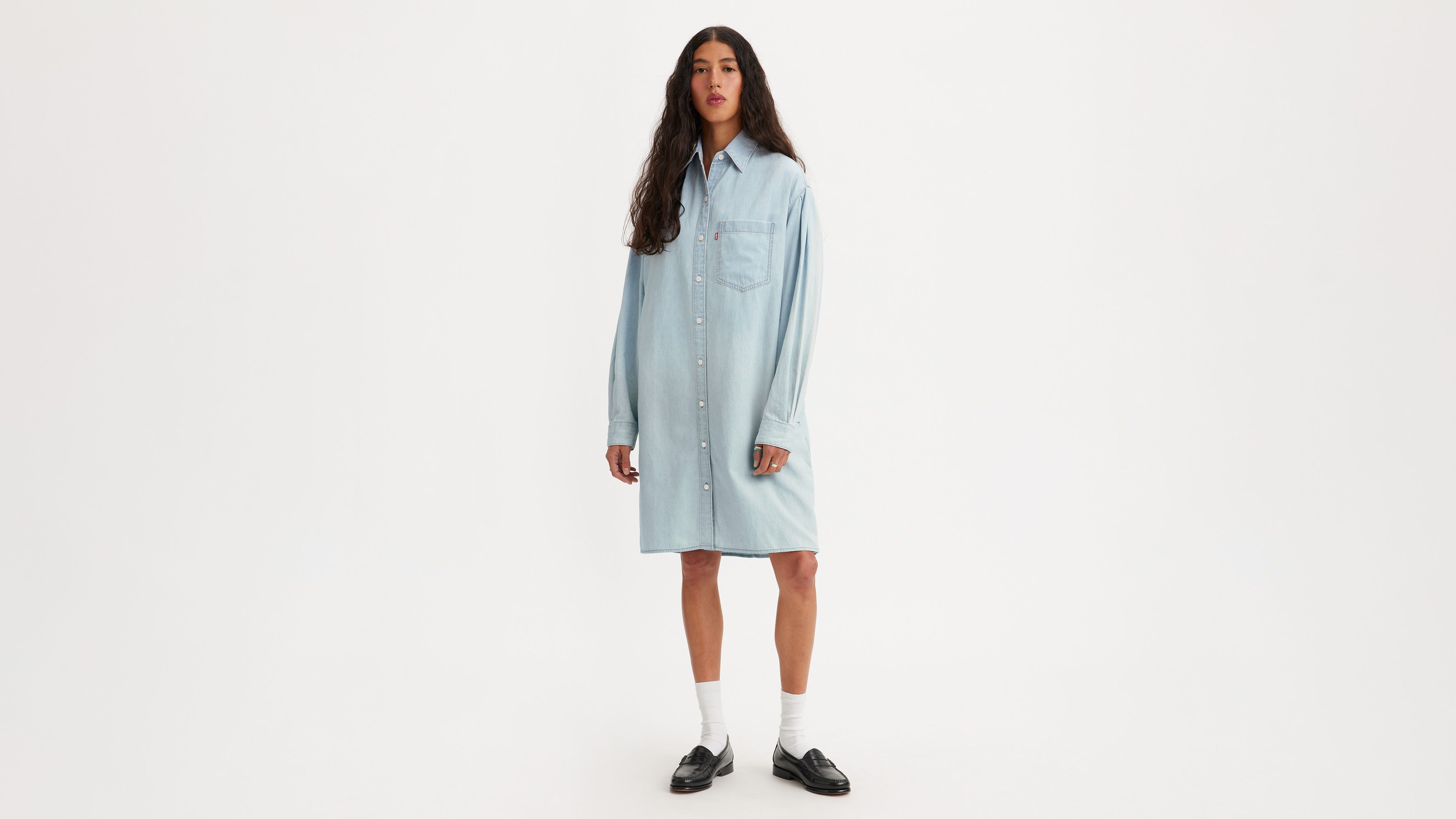 Robe chemise Rhea Lightweight - Good Grades 4 - Bleu