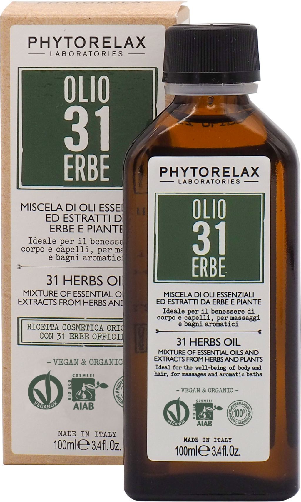 PHYTORELAX LABORATORIES  31 Herbs Oil , 100 ml