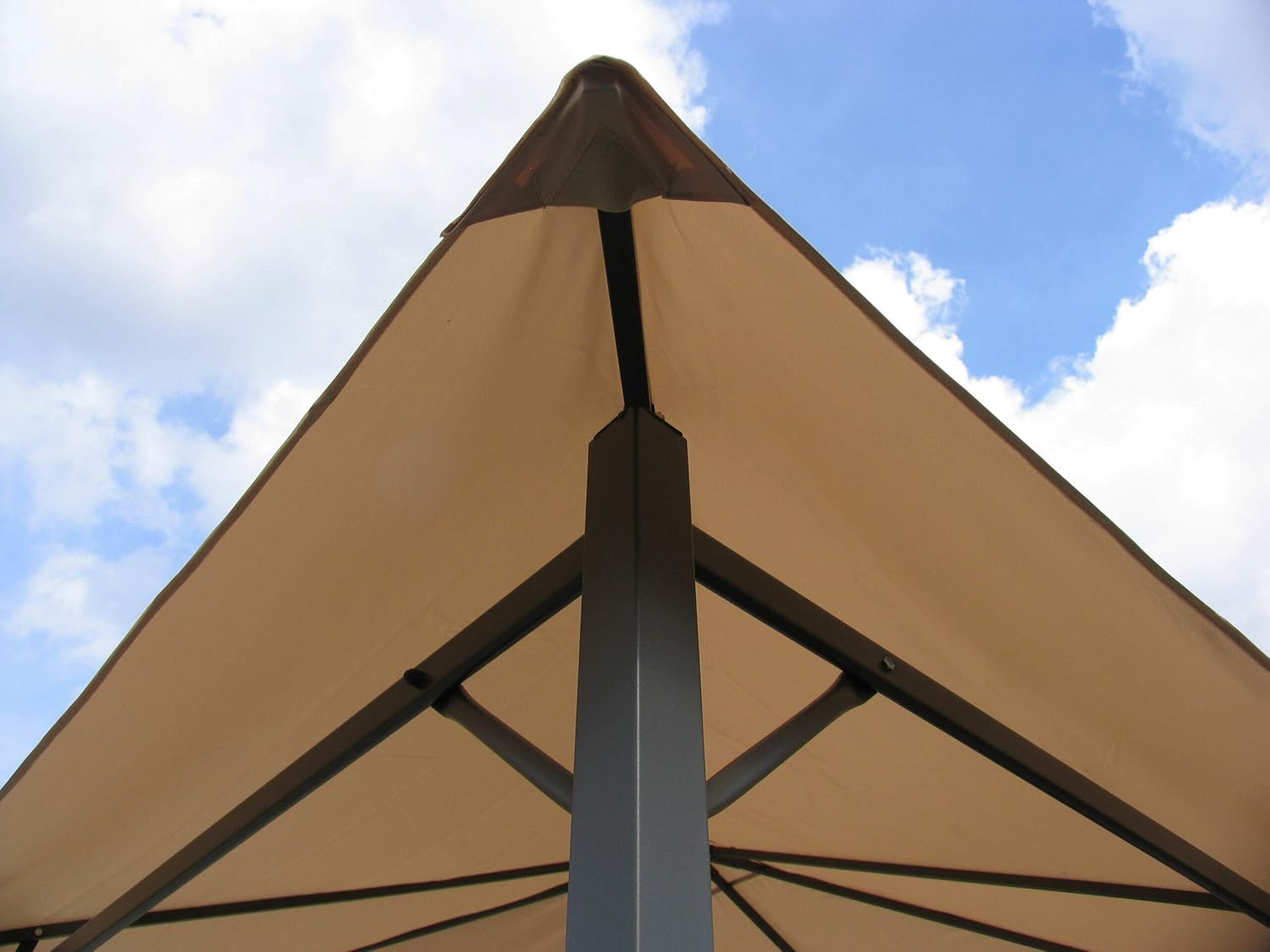 QUICK STAR Set Ersatzdach und 2 Seitenteile für Garten Pavillon 3x4m Sand Antik Pavillondach Ersatzbezug Seitenwände