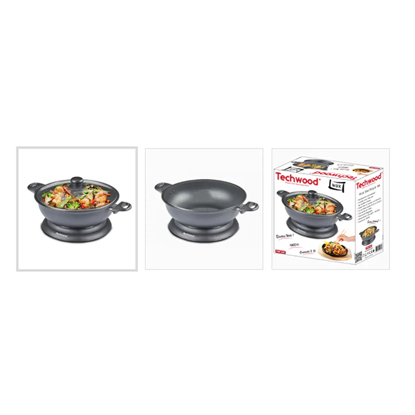 Wok Electrique 3,6 L 1500 W Techwood