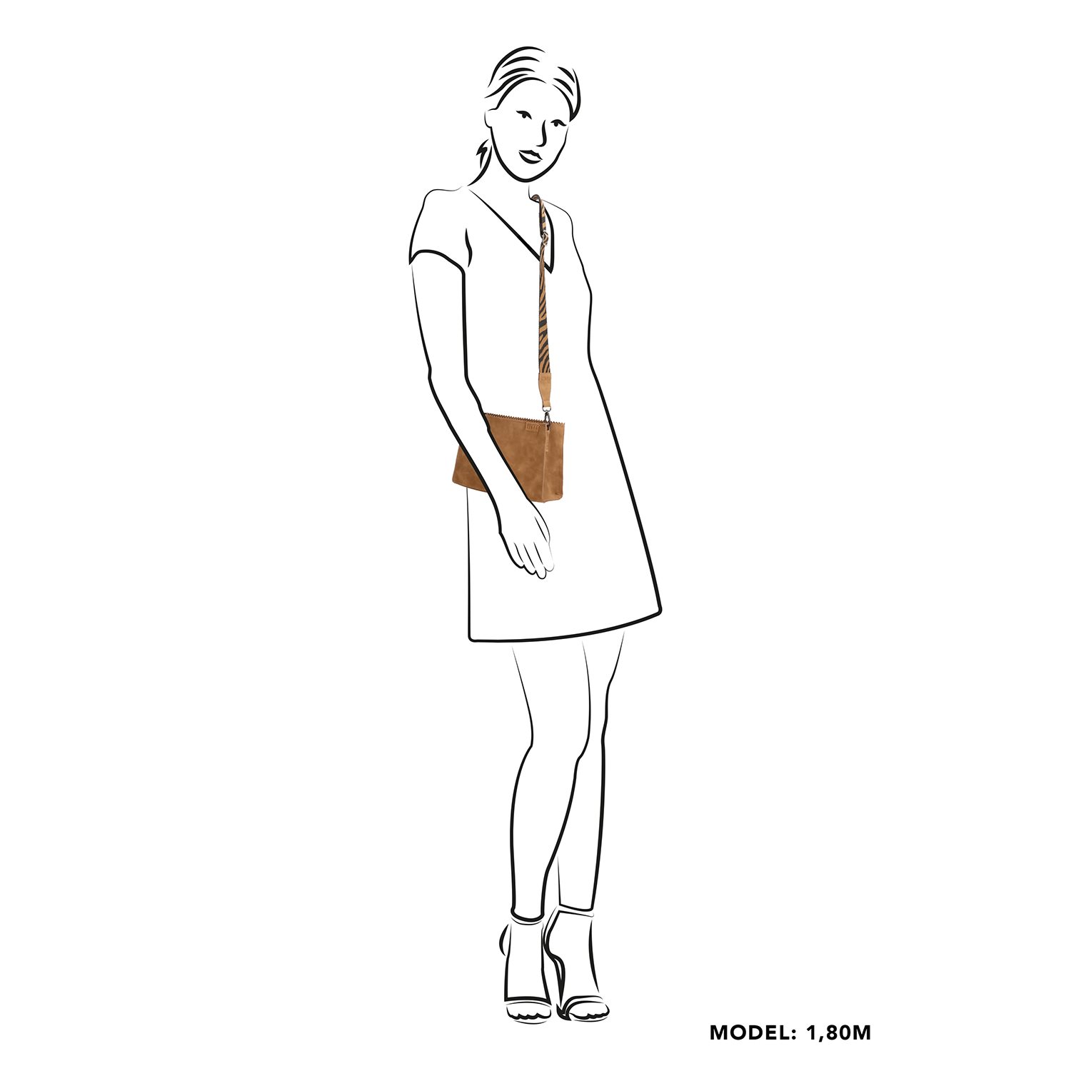 Zebra Trends Merel Crossbodybag camel
