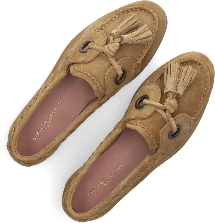 STEFANO LAURAN Instappers Dames Zalama-30 Maat: 38 Materiaal: Suède Kleur: Camel