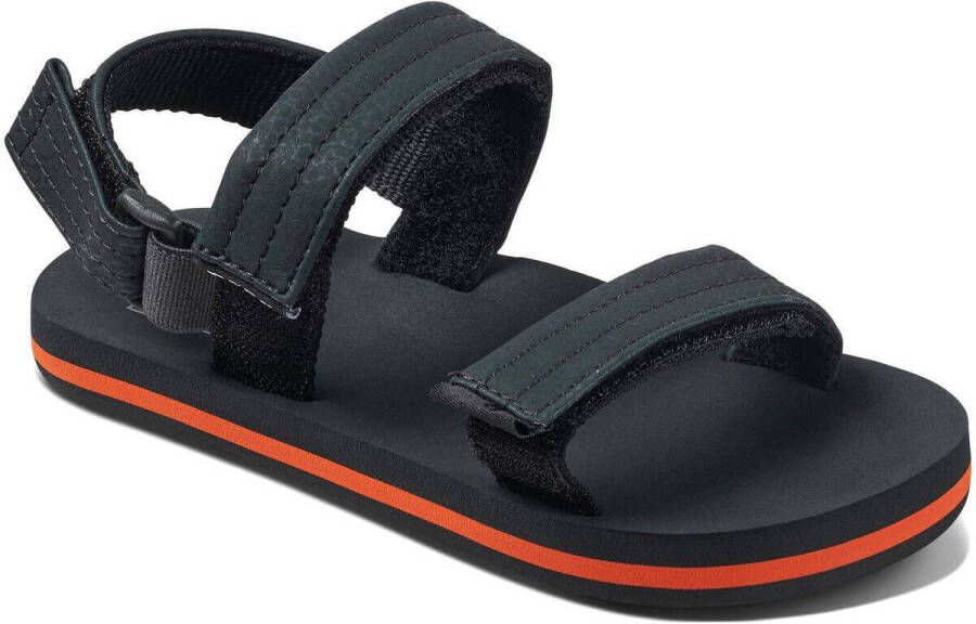 Reef sandalen donkergrijs oranje Jongens Polyester Effen 24