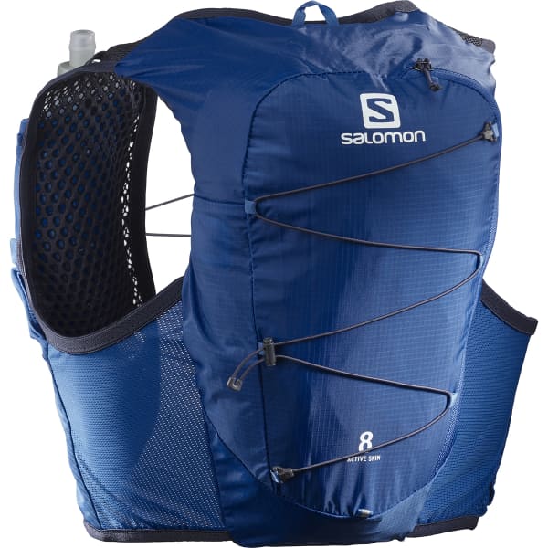 Sac trail SALOMON ACTIVE SKIN 8 SET NAUTICAL BLUE/MOOD INDIGO