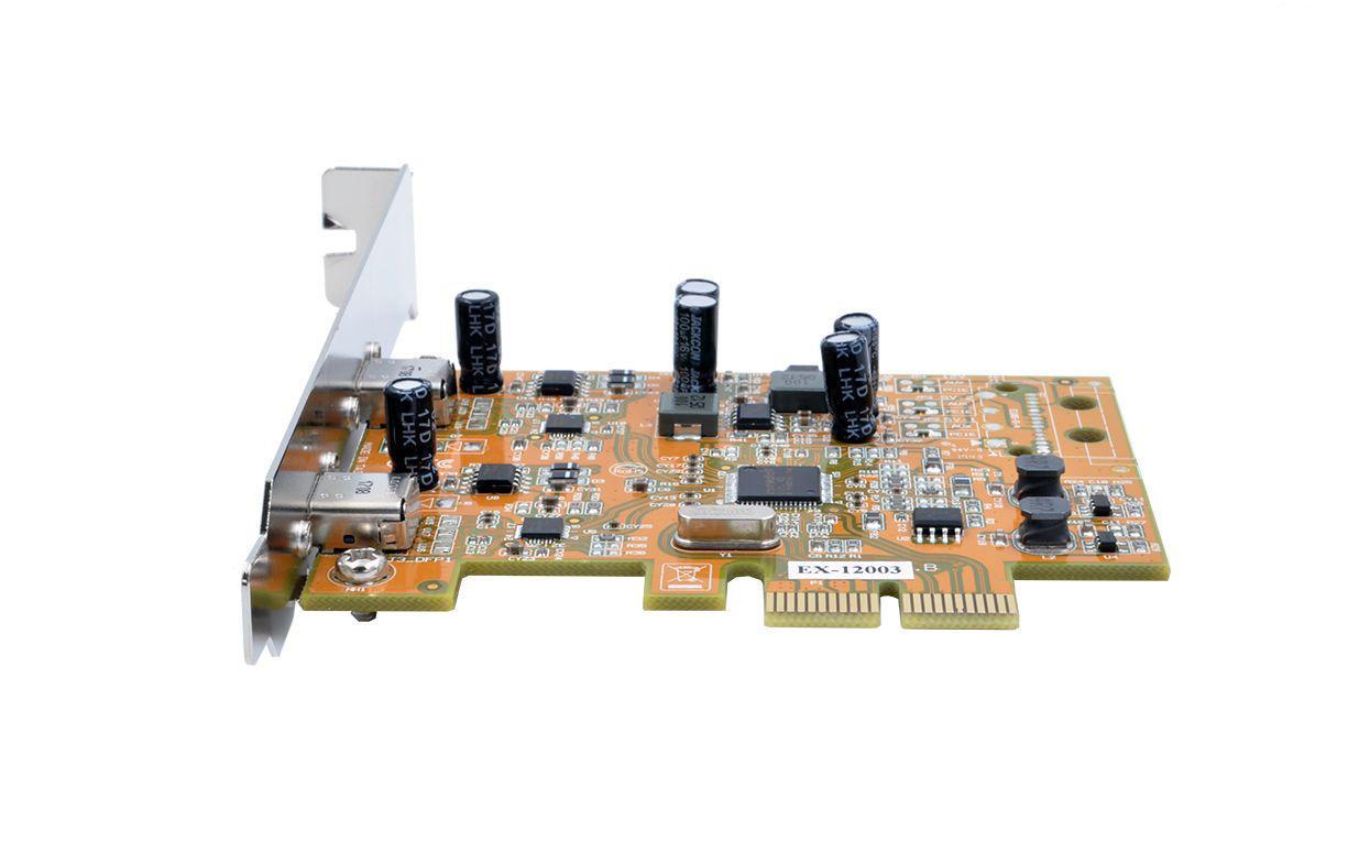 PCI-Express-Karte EX-12003PCIe-Schnittstellenkarte mit zwei USB-3.1-Typ-C-Ports