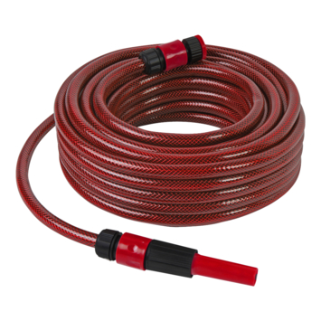 OK tuinslangset rood met zwart 15 meter