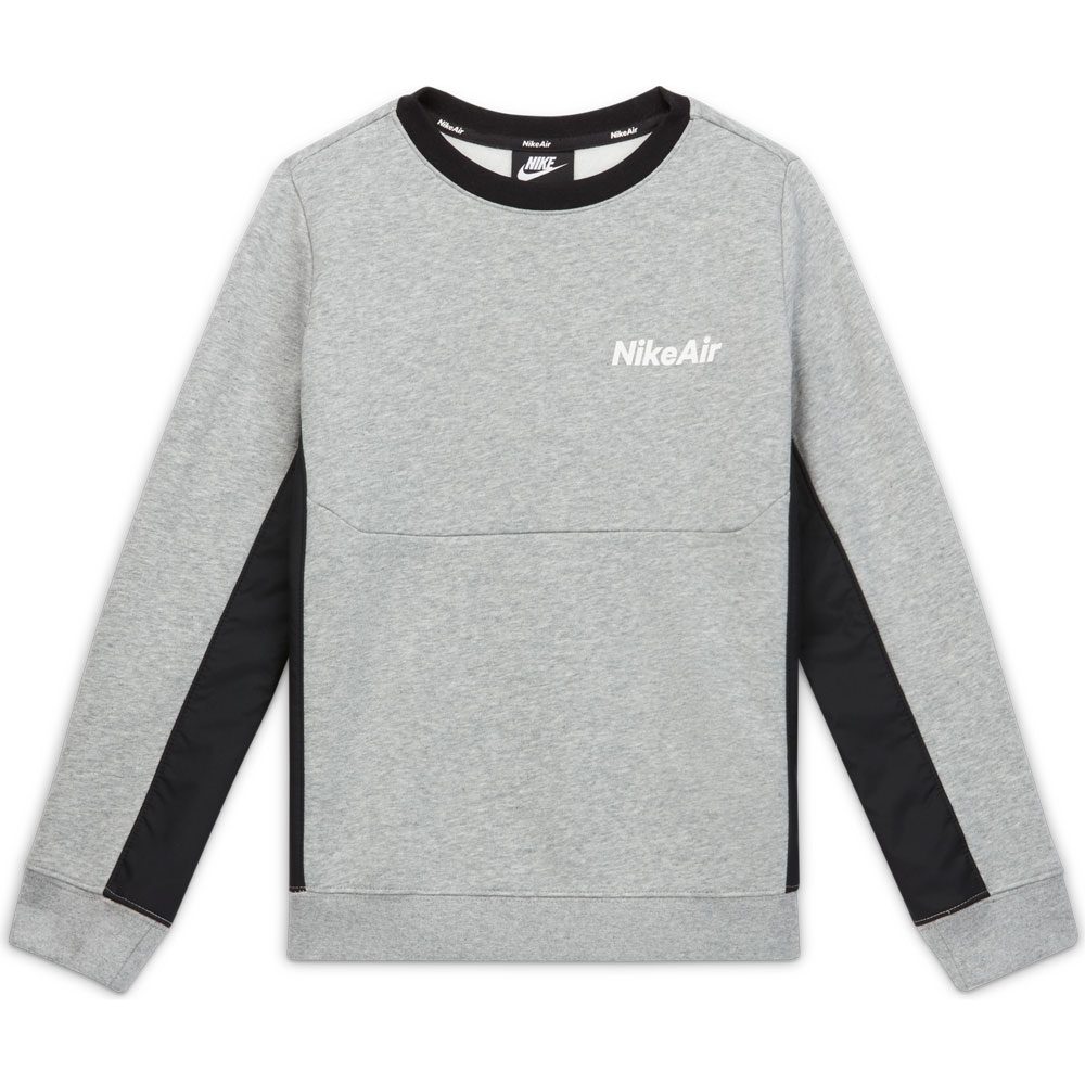 Nike Air Longsleeve Crew Jungen dunkelgrau meliert