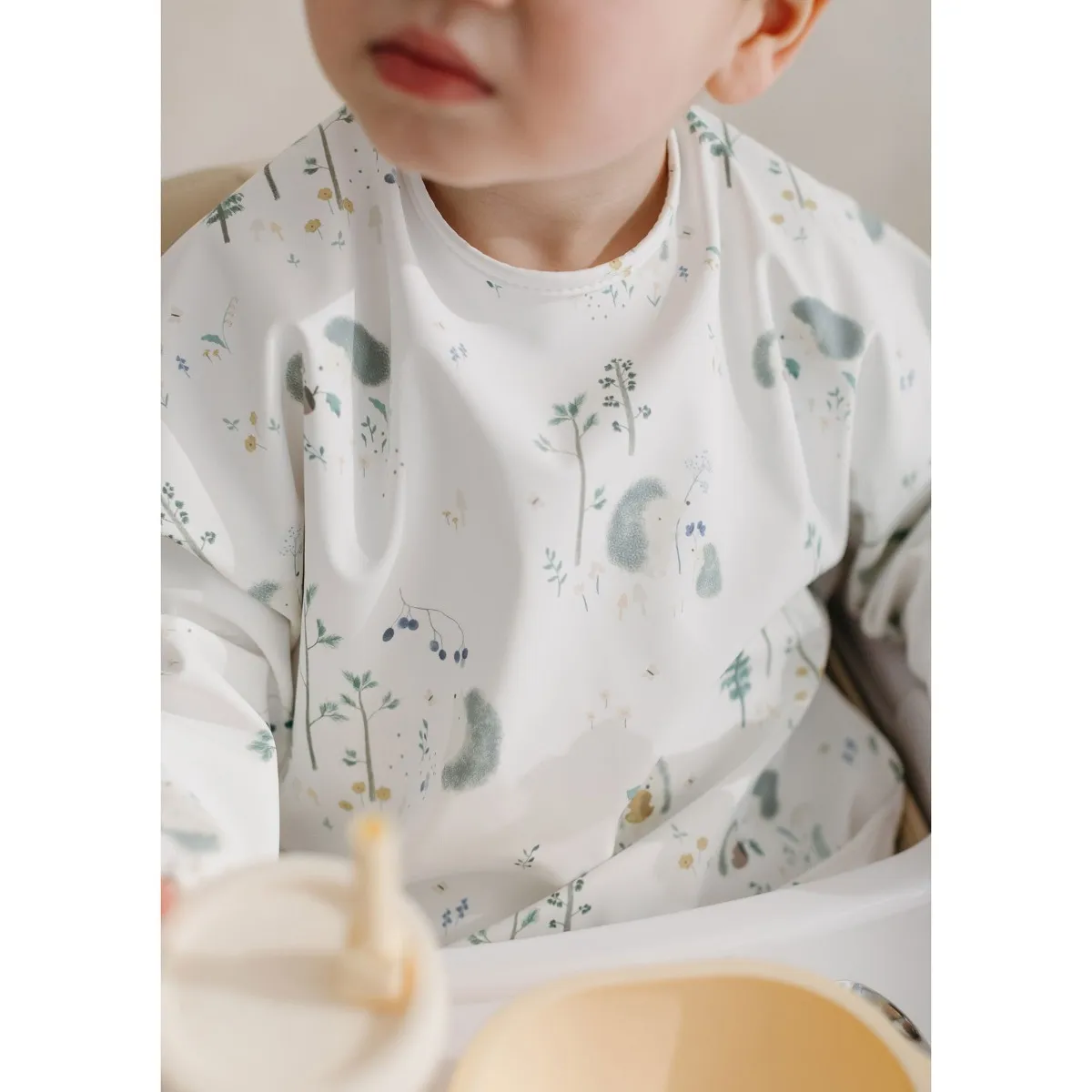 Loulou Lollipop Bavoir Manches Longues Imperméable - Hérissons
