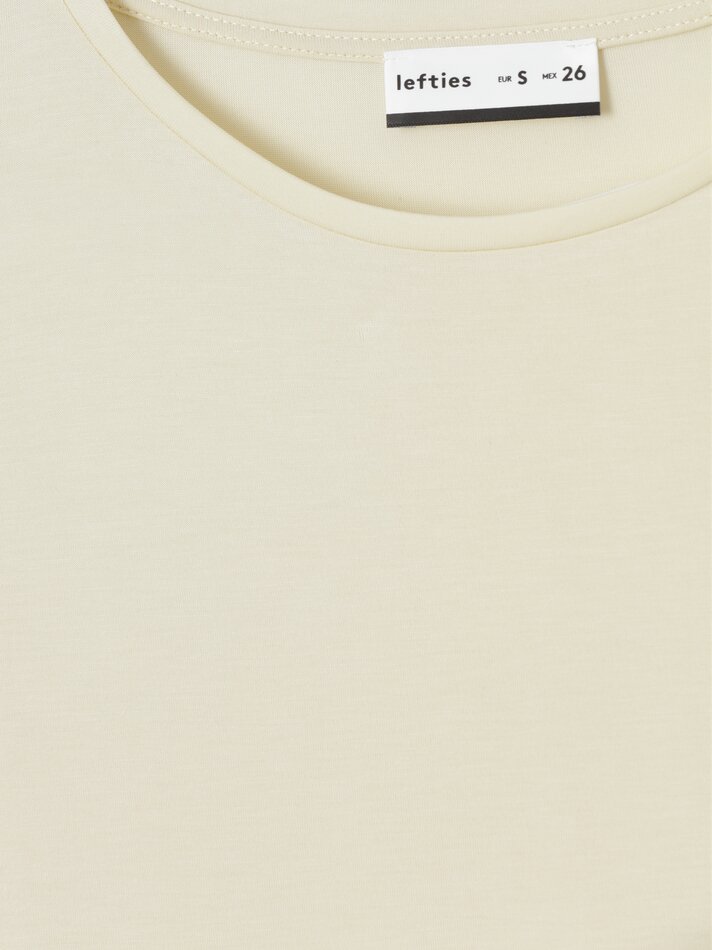 Camiseta fluida sem mangas - Amarelo Pastel
