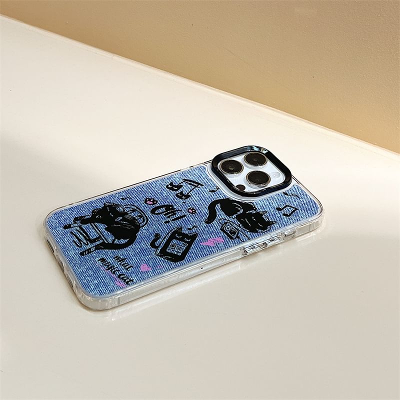 likamika - Cat Phone Case - iPhone 15 Pro Max / 15 Pro / 15 Plus / 15 / 14 Pro Max / 14 Pro / 14 Plus / 14 / 13 Pro Max / 13 Pro / 13 / 13 mini