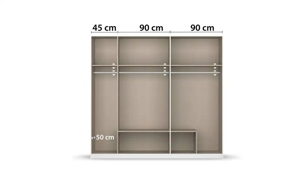 Drehtürenschrank Davoa 226 cm