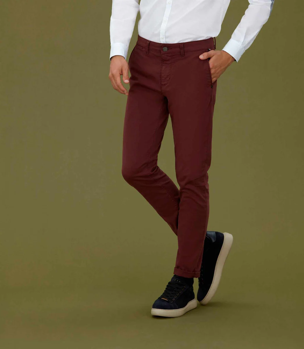 Chino fashion bordeaux 