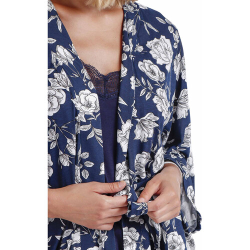 Admas - Bata Navy Flowers Azul