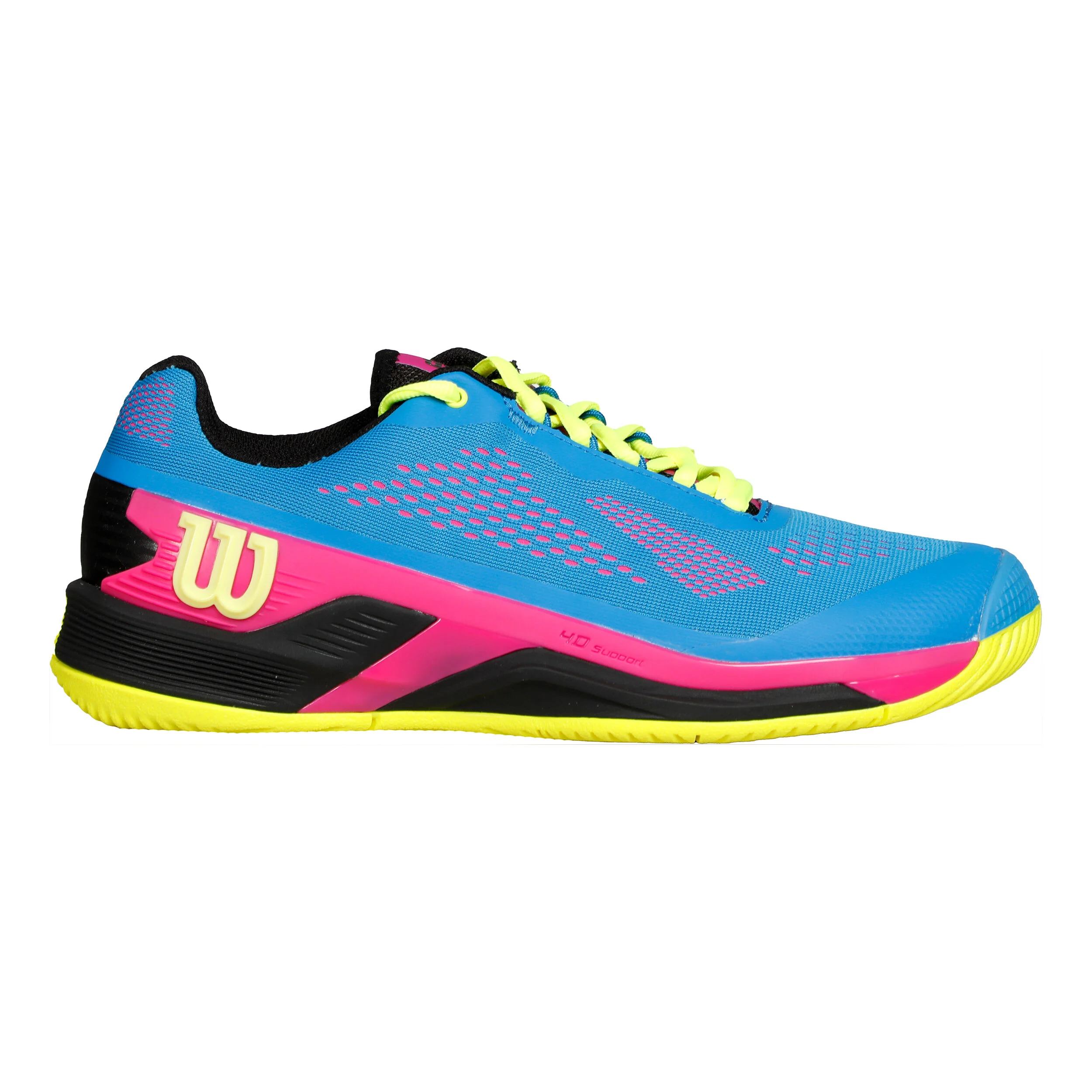 Wilson Rush Pro 4.0 Chaussures Toutes Surfaces Hommes - Bleu , Multicouleur