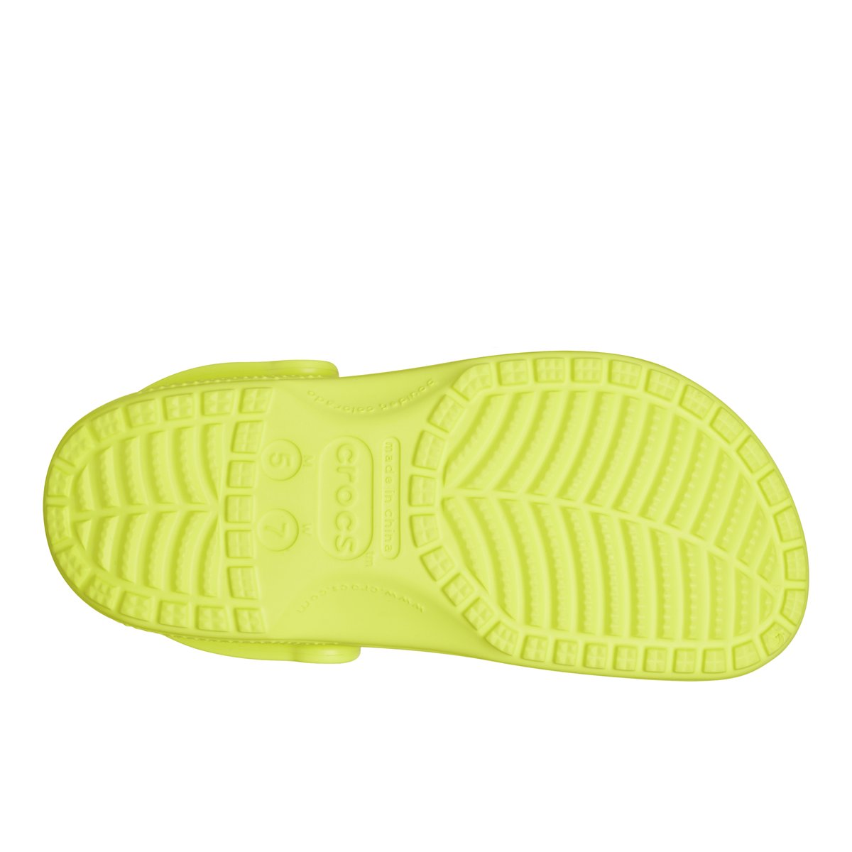CROCS-Classic-Sabot d'eau - Talon plat - Jaune Vif