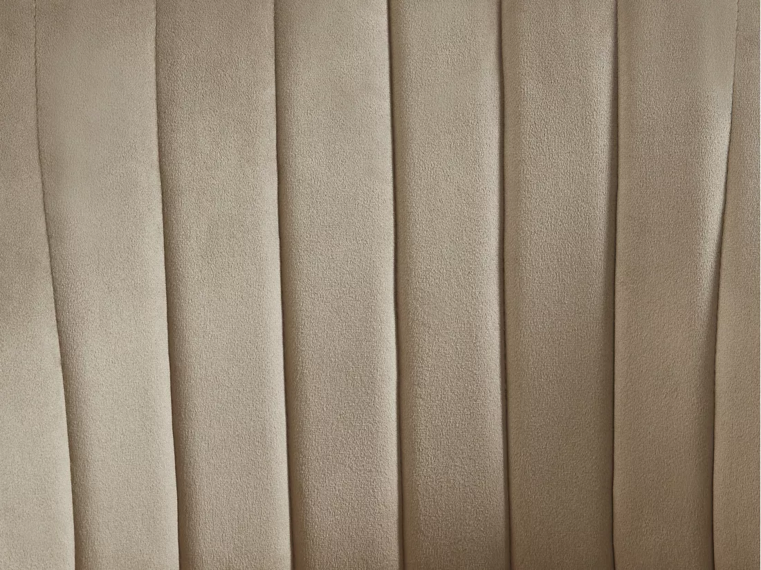 Lot de 6 chaises avec accoudoirs en velours et métal - Beige - IZIALI de Pascal MORABITO