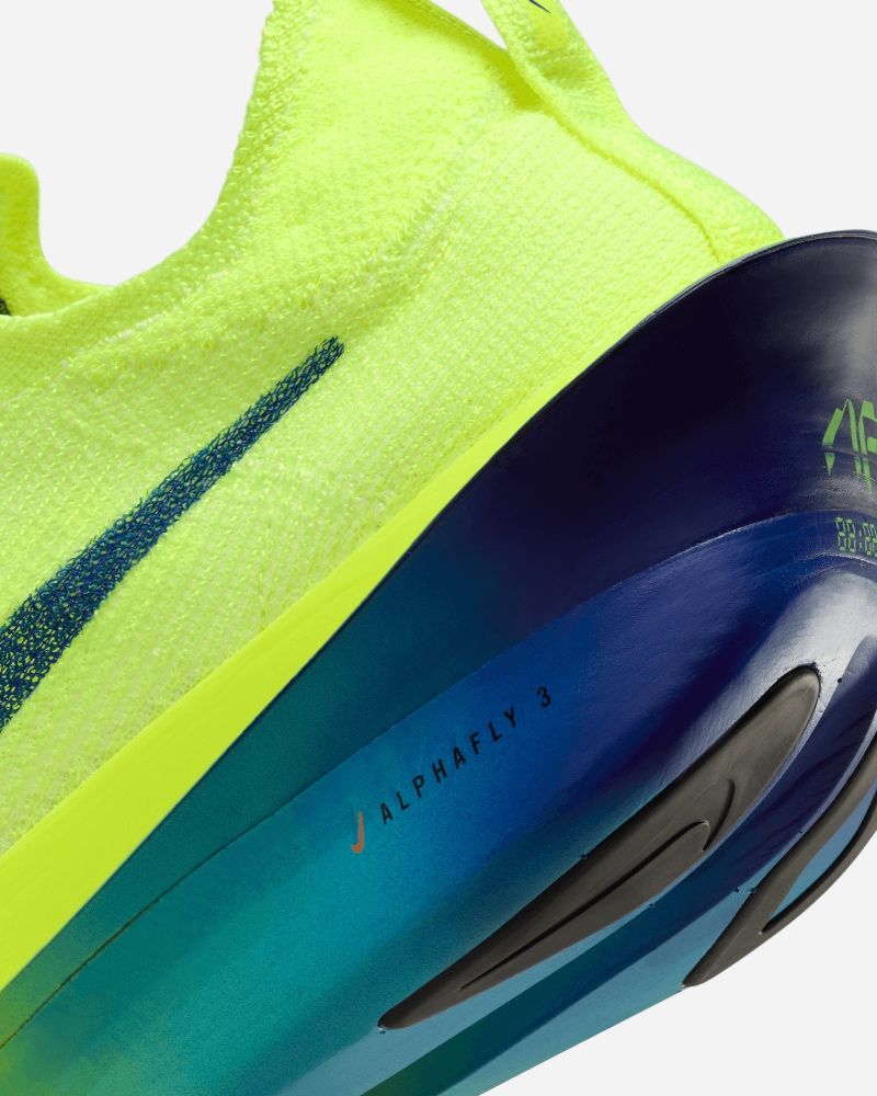Chaussures de running Nike Alphafly Jaune & Bleu pour homme